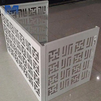Blade Louver Aluminium Air Conditioner Cover Panel Frame Anti Corrosion